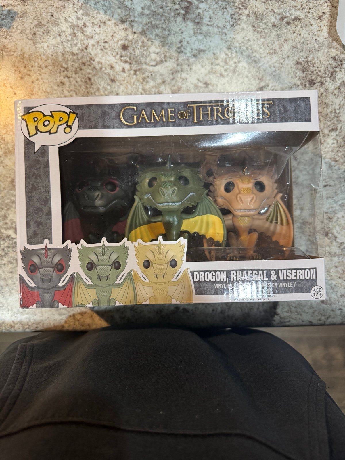 Funko Pop Game of Thrones Drogon Rhaegal Viserion Dragon 3-Pack Set