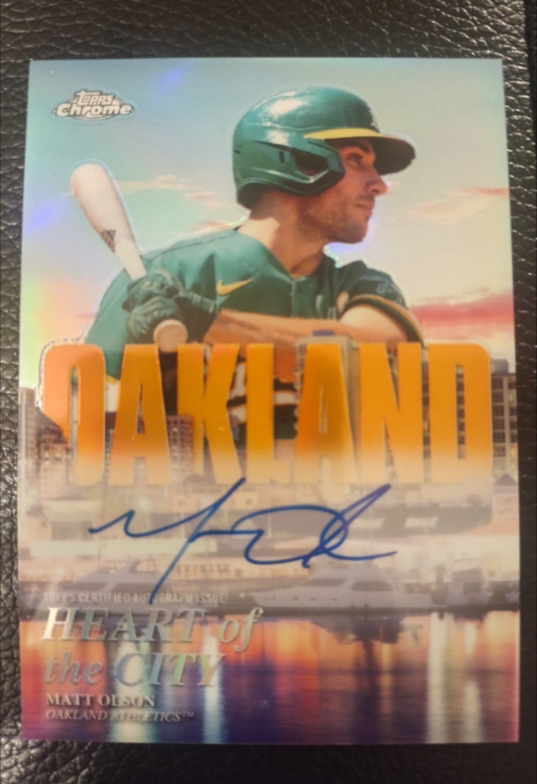 TOPPS CHROME MATT OLSON ON CARD AUTO 25/25