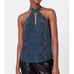 NWT Joie Cedra B Silk halter Top Animal snakeskin print cute chic sexy XXS