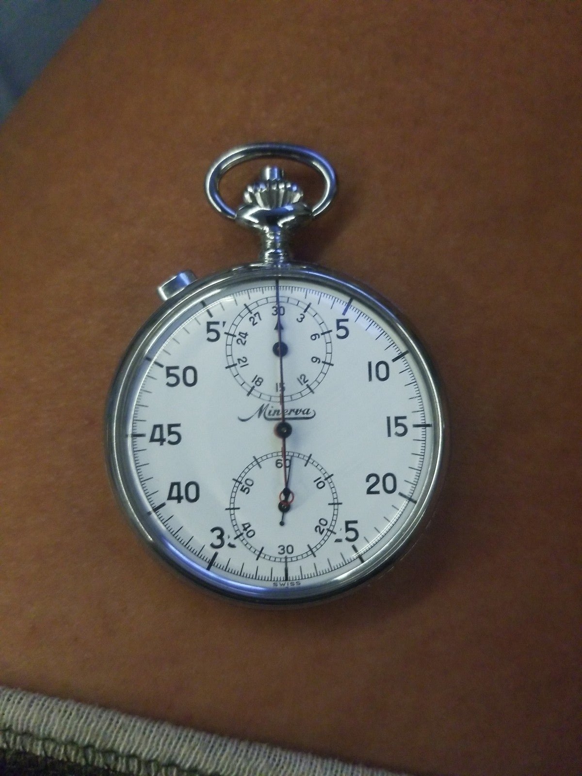 Vintage Minerva Split Seconds High Grade 11J Stop Watch