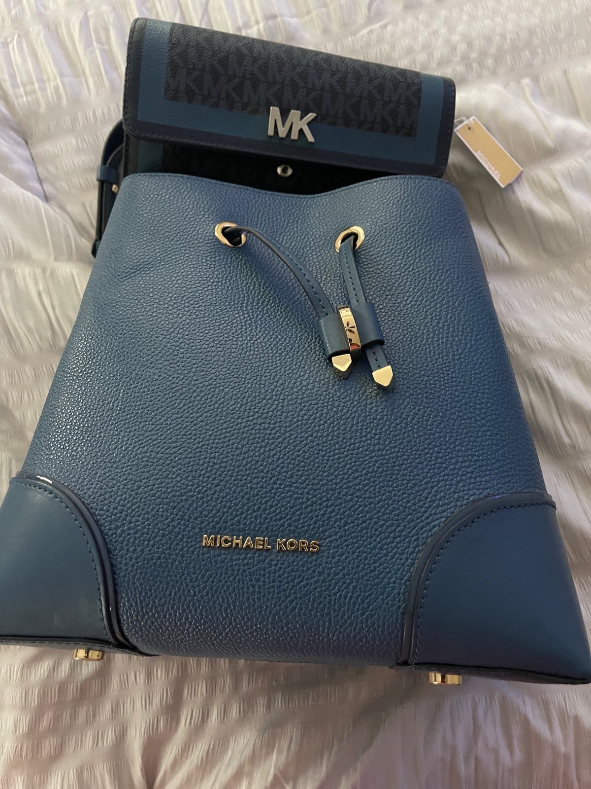 Michael Kors medium blue tote