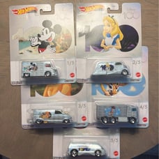 Hot Wheels 2023 Pop Culture Disney 100 Years 1/64 Diecast Cars Set of 5 NEW