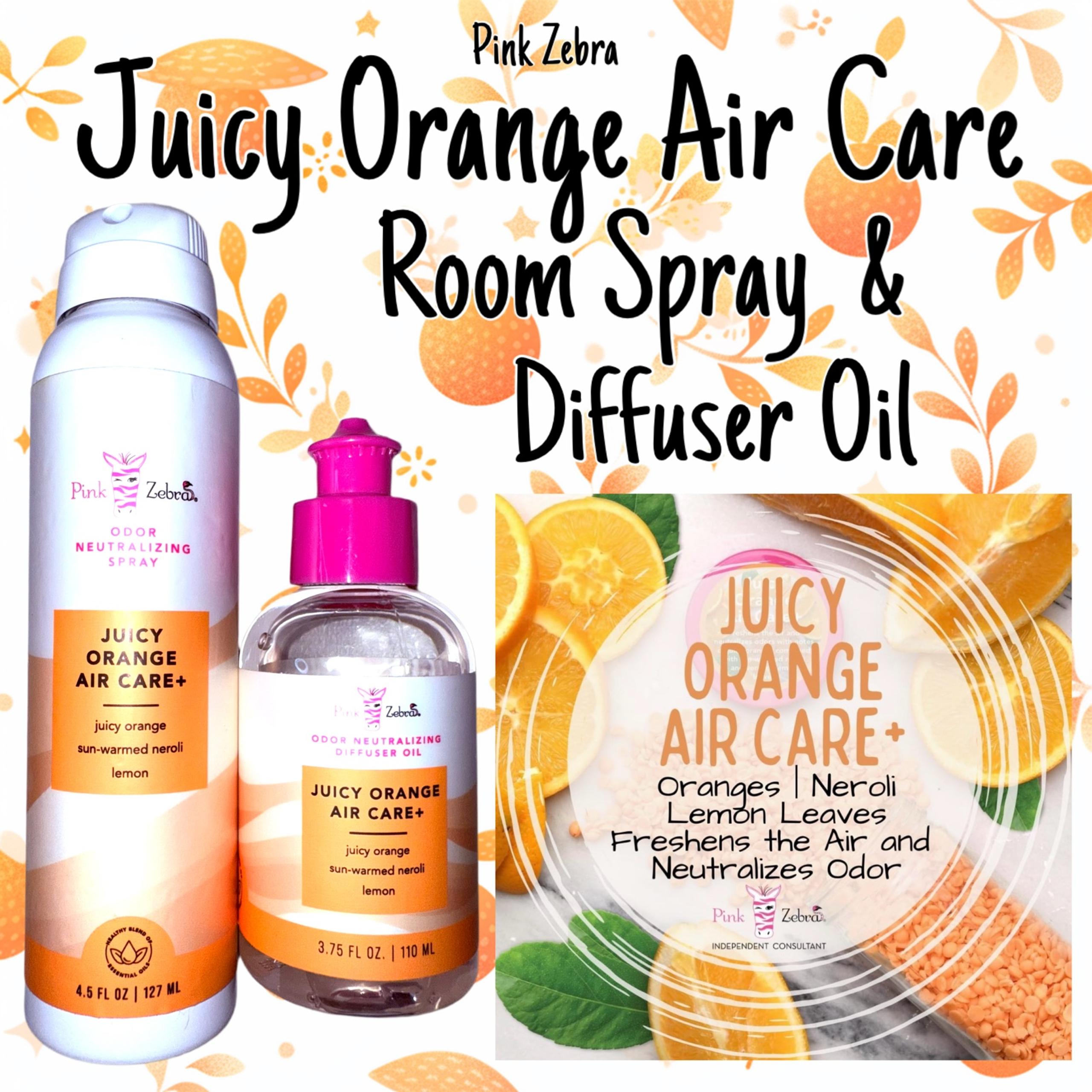 NEW! Pink Zebra Juicy Orange Air Care Fragrance Room Spray & Diffuser Oil