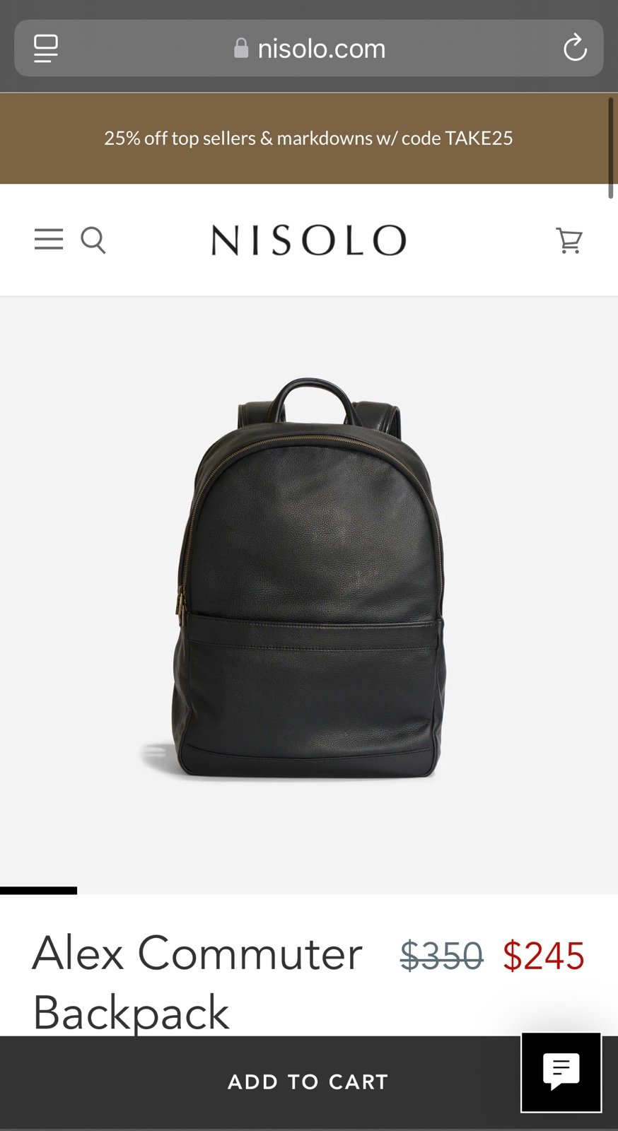 Nisolo Alex Commuter Backpack
