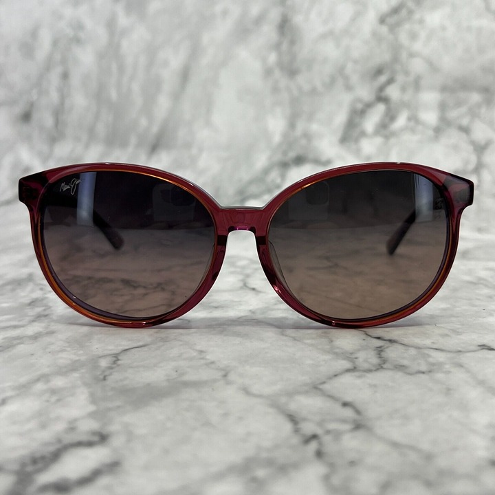 Maui Jim Water Lily Sunglasses MJ796-09B Red Oval Womens 62[]14 140mm