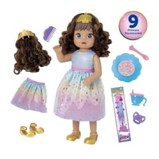 Baby Alive: Princess Ellie Grows Up! 15-Inch Doll Brown Hair, Brown Eyes