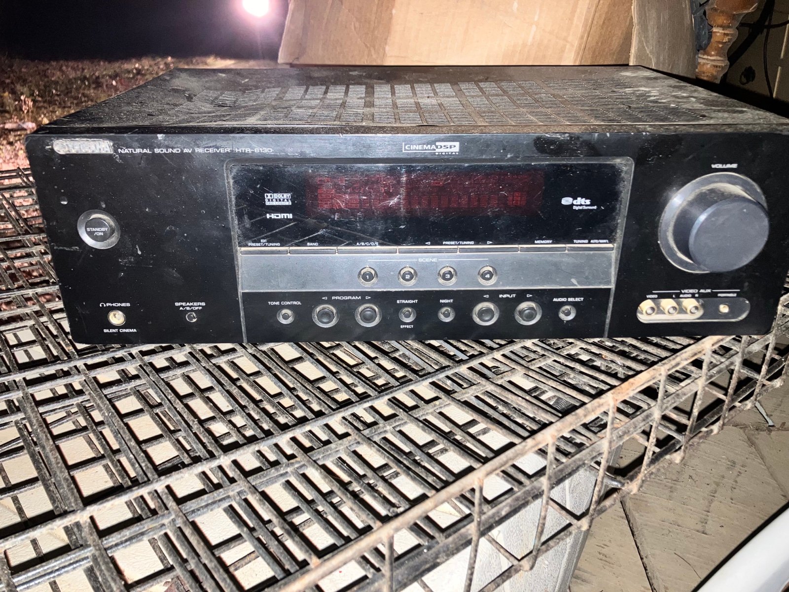Yamaha HTR-6130 stereo & vintage TEAC speakers