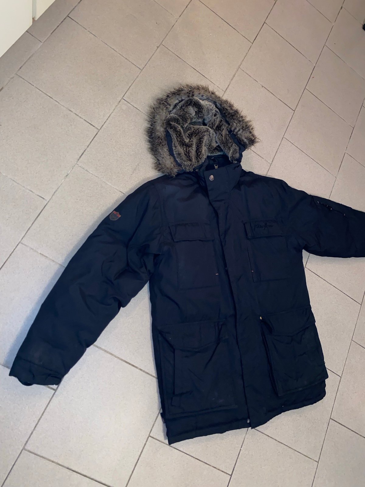 vintage 90s Phat Farm Black Coat Sz. M ~ Gem!