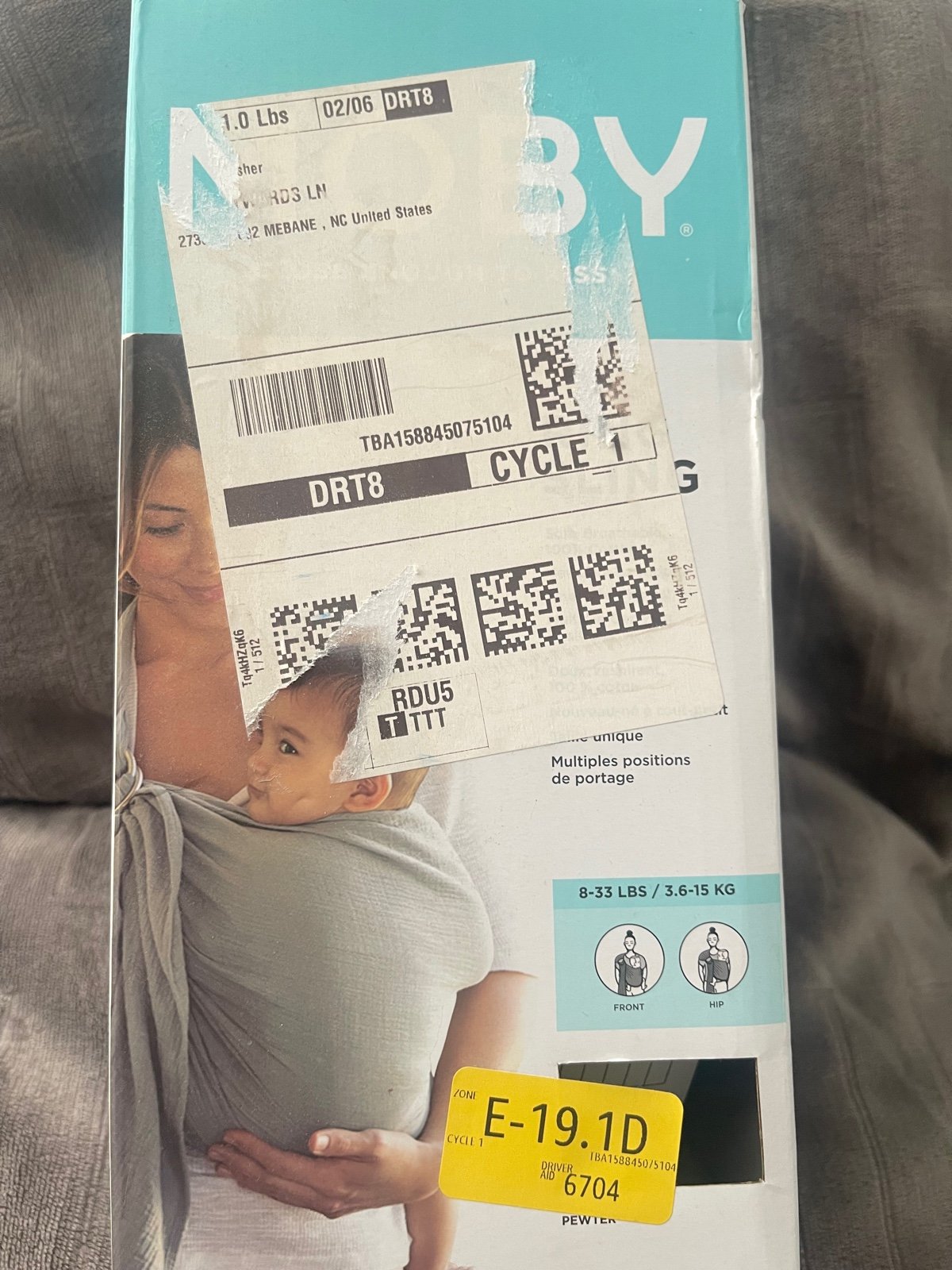 Moby Ring Sling Baby Carrier Wrap