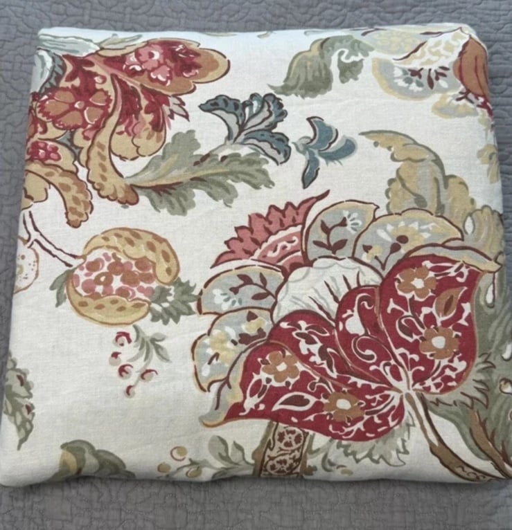 Pottery Barn Graciela Palampore Full Queen Duvet Cotton Linen