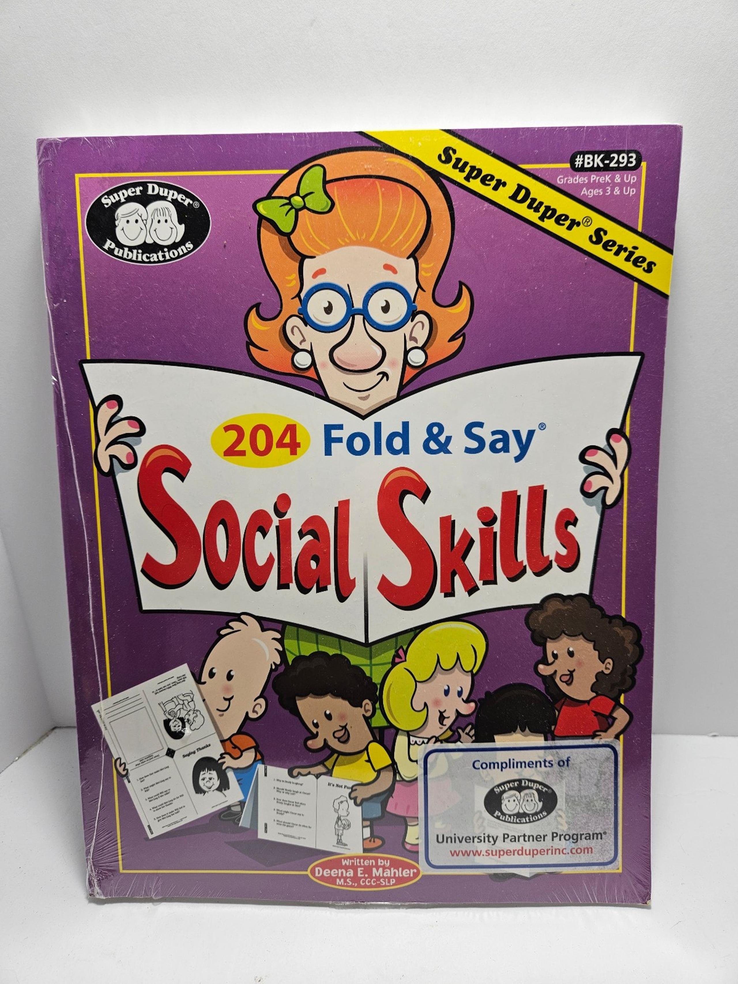New 204 Fold and Say Social Skills Book