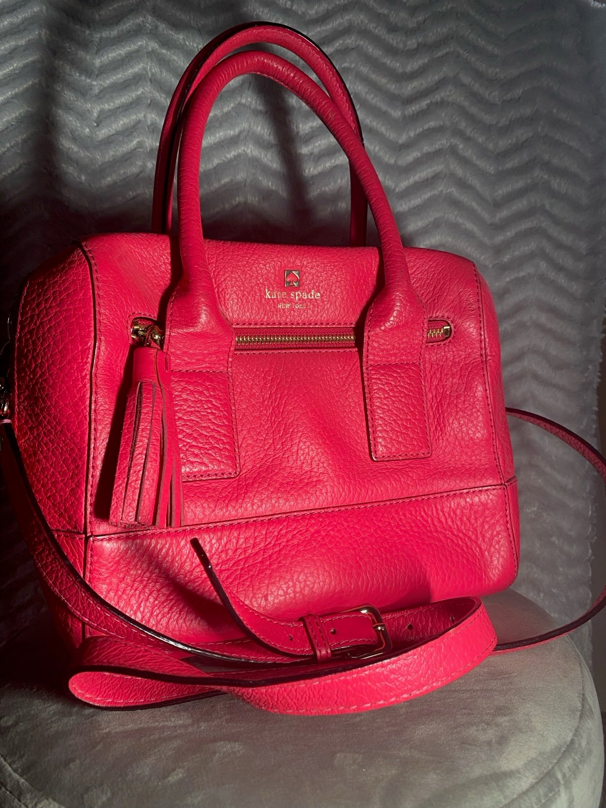 Kate spade bright Pink lady bag purse