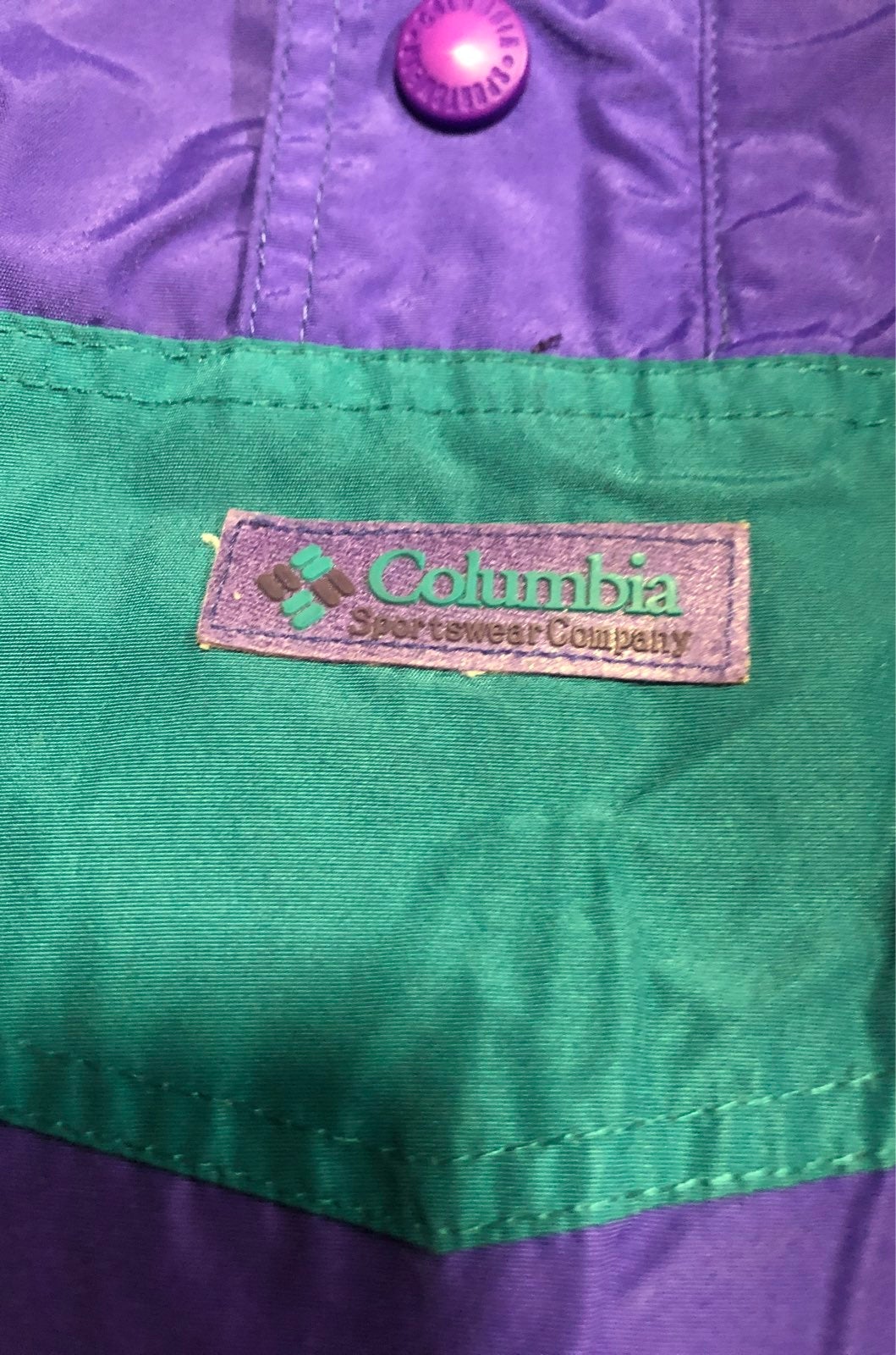 Vintage columbia raincoat for mens size XL
