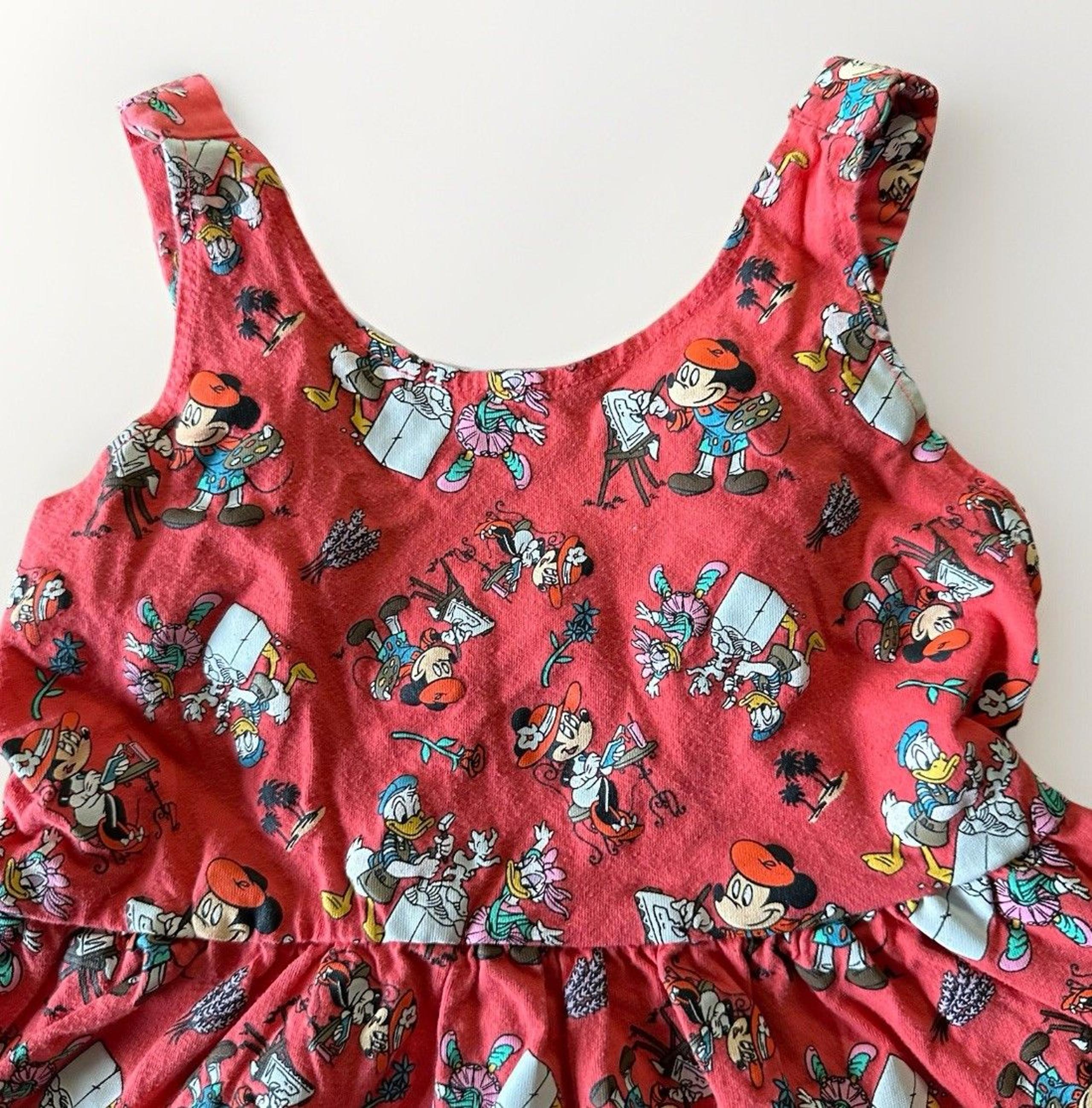 Disney Parks Riviera Resort French Mickey And Friends Sundress Girls Size Small