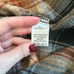 NWT ee:some Black & Orange Plaid Pocket Western Shacket Shirt Jacket Size S