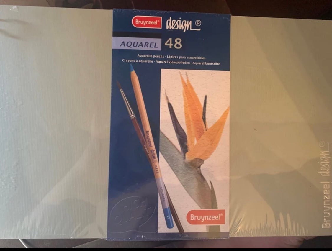 Bruynzeel Colour Box 48 Coloured Pencils/Aquarell/SEALED