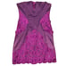 Laundry by Shelli Segal Purple Strapless Mini Dress Floral Crochet size 4 Y2K