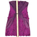 Laundry by Shelli Segal Purple Strapless Mini Dress Floral Crochet size 4 Y2K