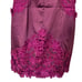 Laundry by Shelli Segal Purple Strapless Mini Dress Floral Crochet size 4 Y2K