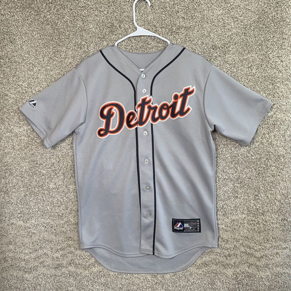 Detroit Tigers Jersey Mens Small Verlander #35 Authentic Majestic Cool Base