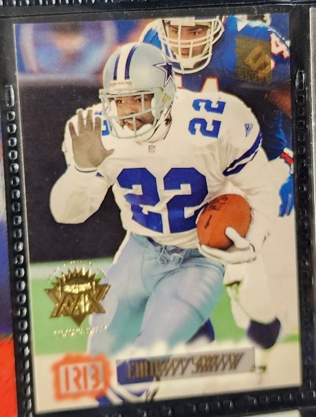 Emmitt smith gold cowboys nfl greatest rb in history