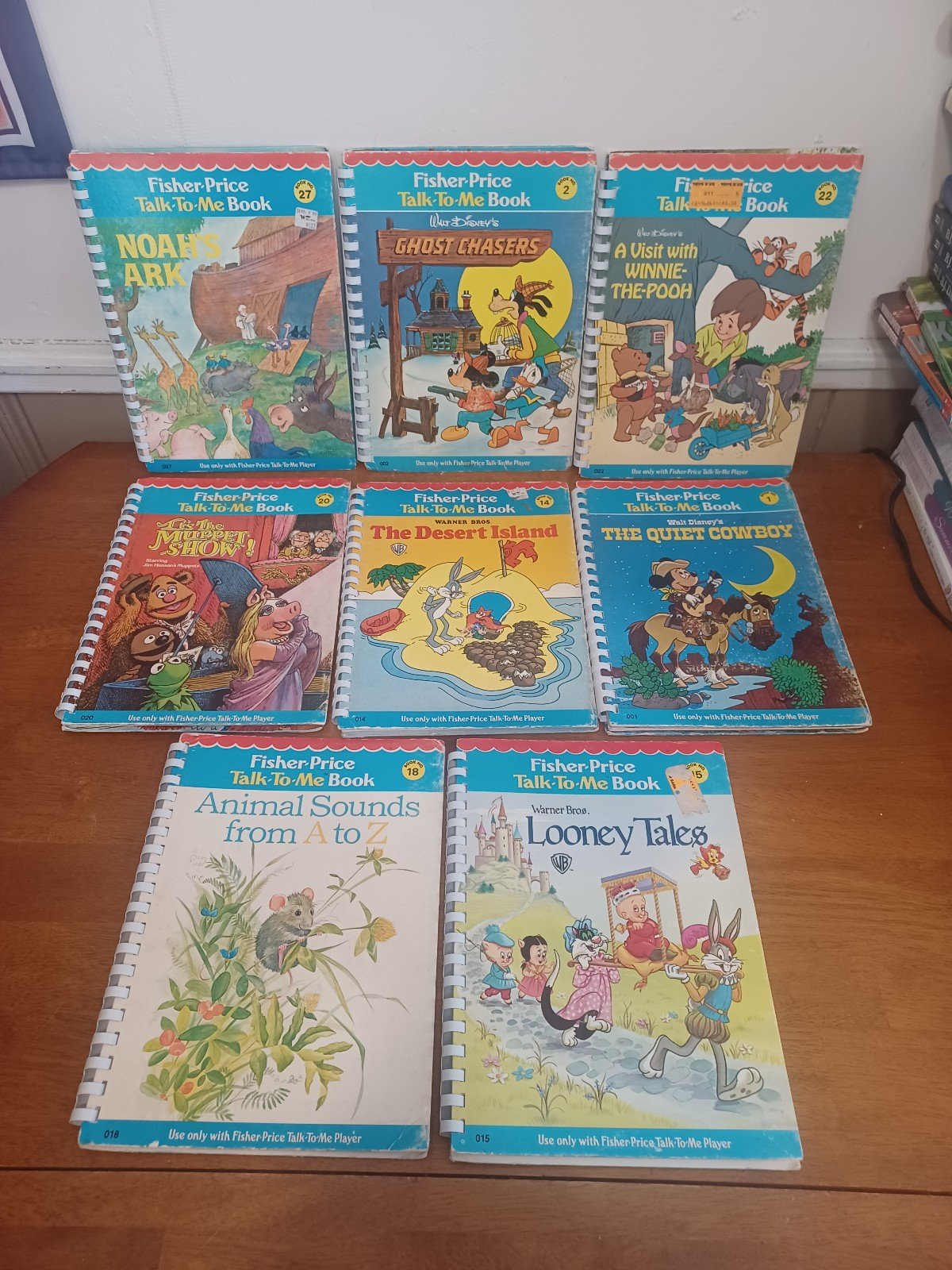 Lot of 8 vintage late 1970's Fisher-Price Ralk To Me books