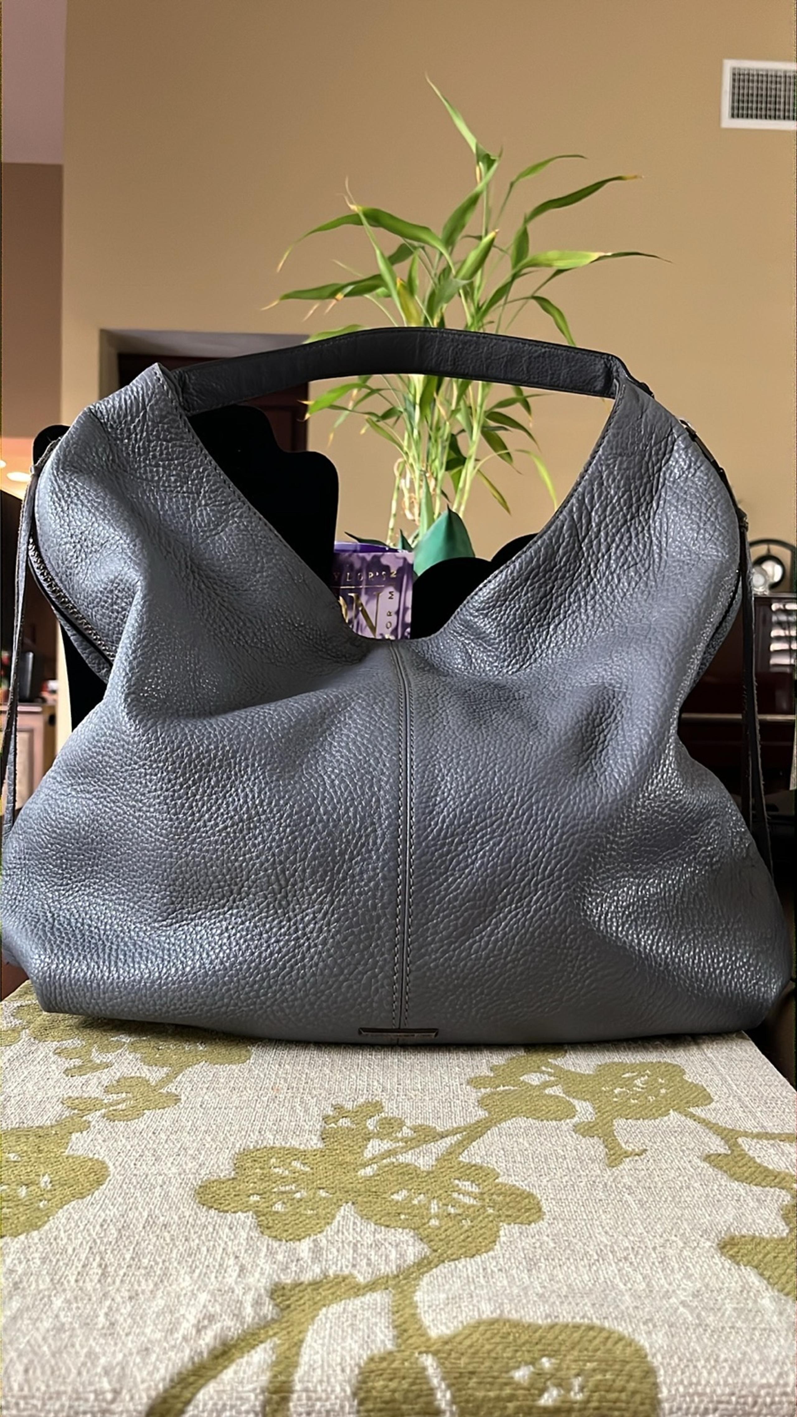 Rebecca Minkoff Large Gray Leather Bryn Hobo Handbag