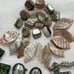 Vintage Abalone Paua Shell Jewelry Beads Pieces