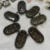 Vintage Abalone Paua Shell Jewelry Beads Pieces