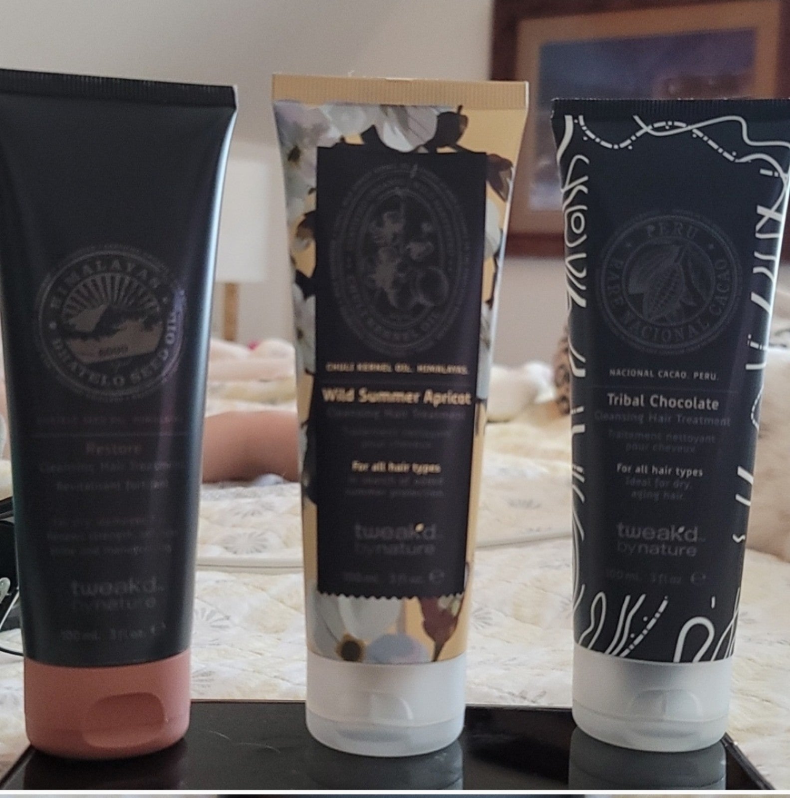 Set of 3 Tweak’d By Nature Cleansing Hair Treatments