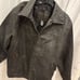EUC Black Classic Lined Faux Leather Jacket Coat Bomber Moto Jacket Size M