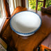 VintageChapparral Pottery Large Apple Bowl 11.5 Sponge Edge