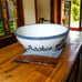 VintageChapparral Pottery Large Apple Bowl 11.5 Sponge Edge