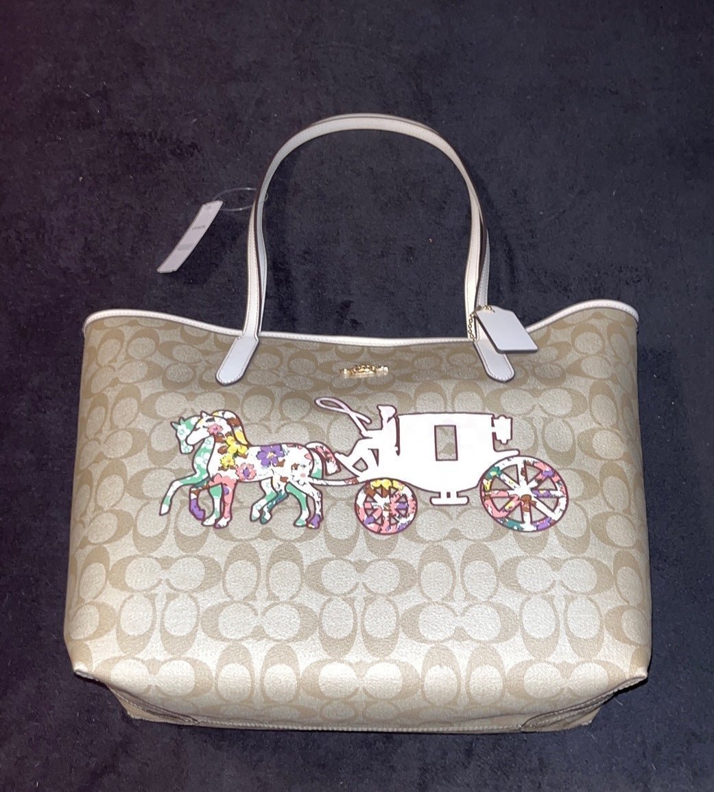 New Coach Carriage Tote