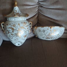 Antique Porcelain Wall Pocket Water Foun