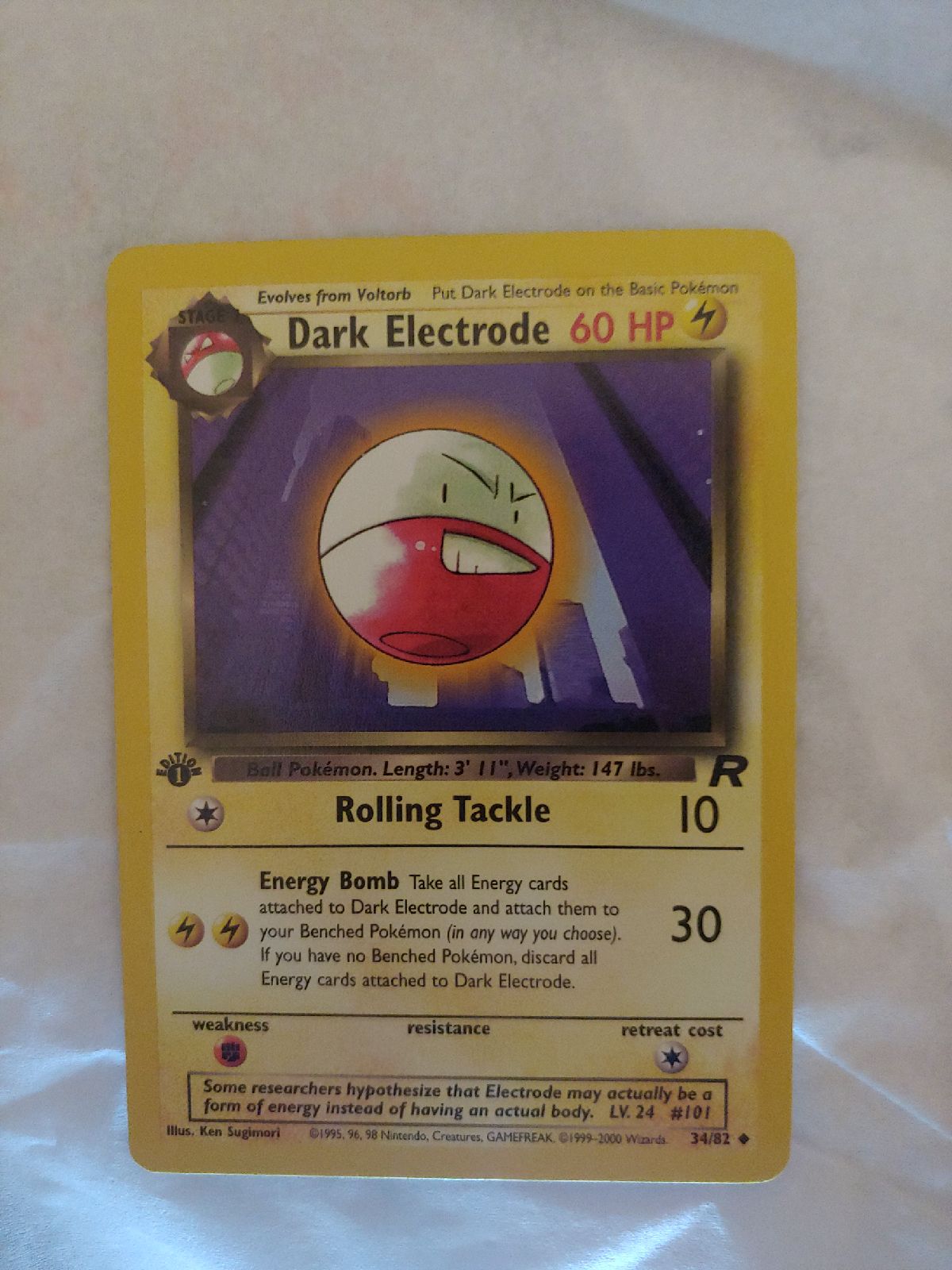1st edition Dark Electrode 34/82 PSA 9