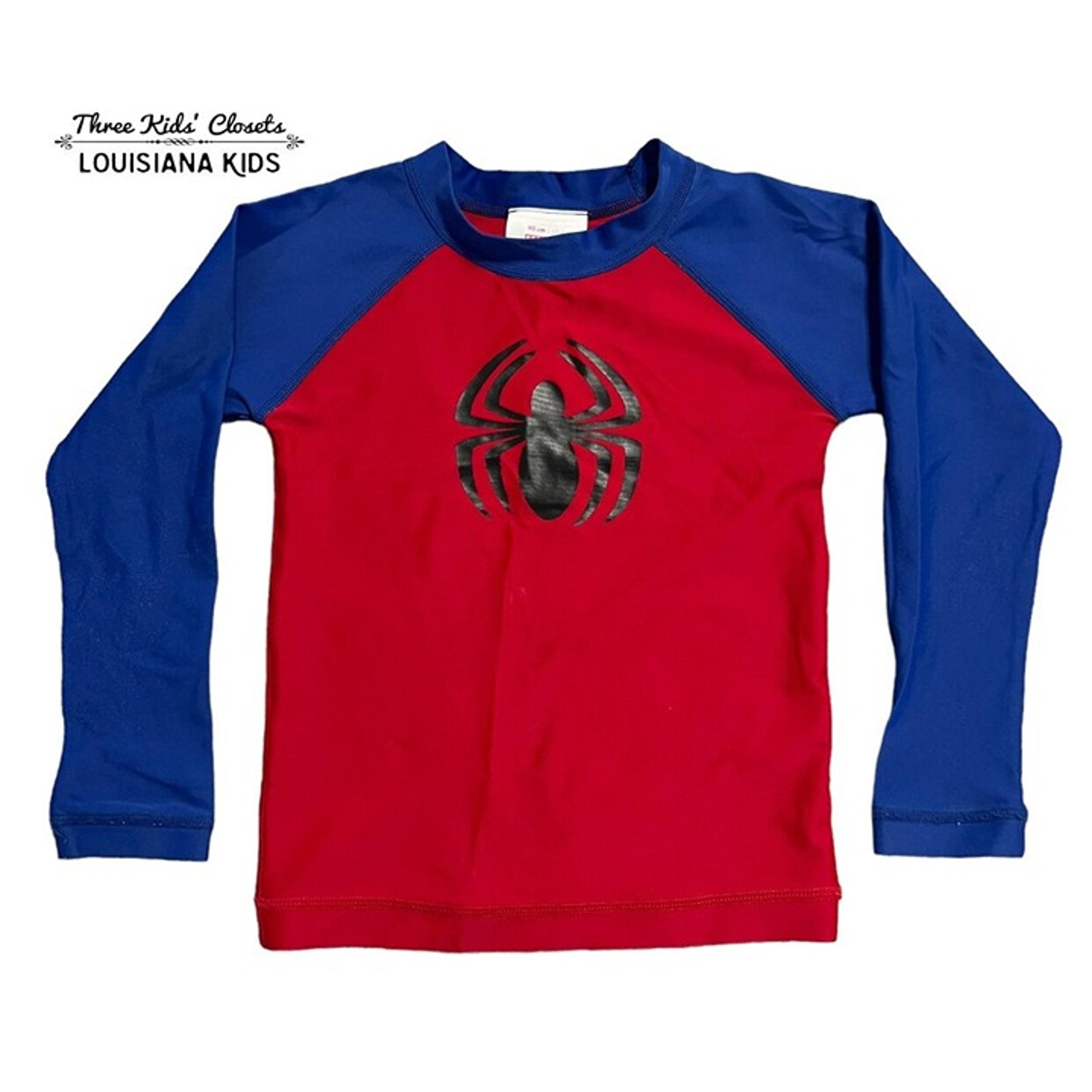Hanna Andersson + Marvel Sz 90 (3) Spider-Man Rashguard Swim Shirt