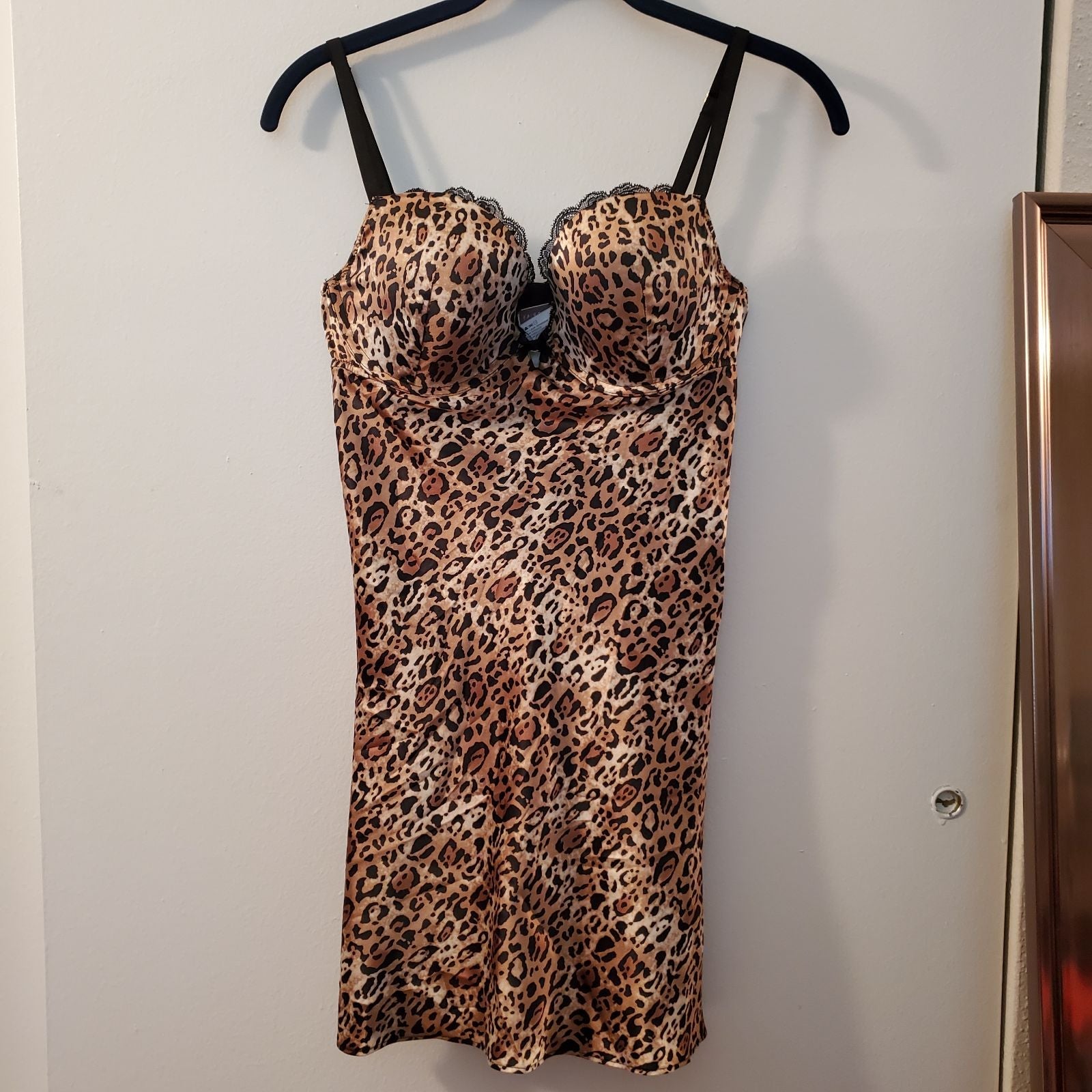 Victoria's Secret Leopard Satin Slip