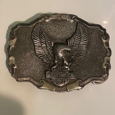 VTG Harley-Davidson Silver Belt Buckle•Made in USA