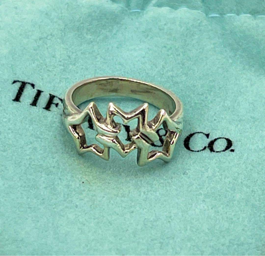 TIFFANY&Co 】ティファニー トリプルスター リング シルバー925