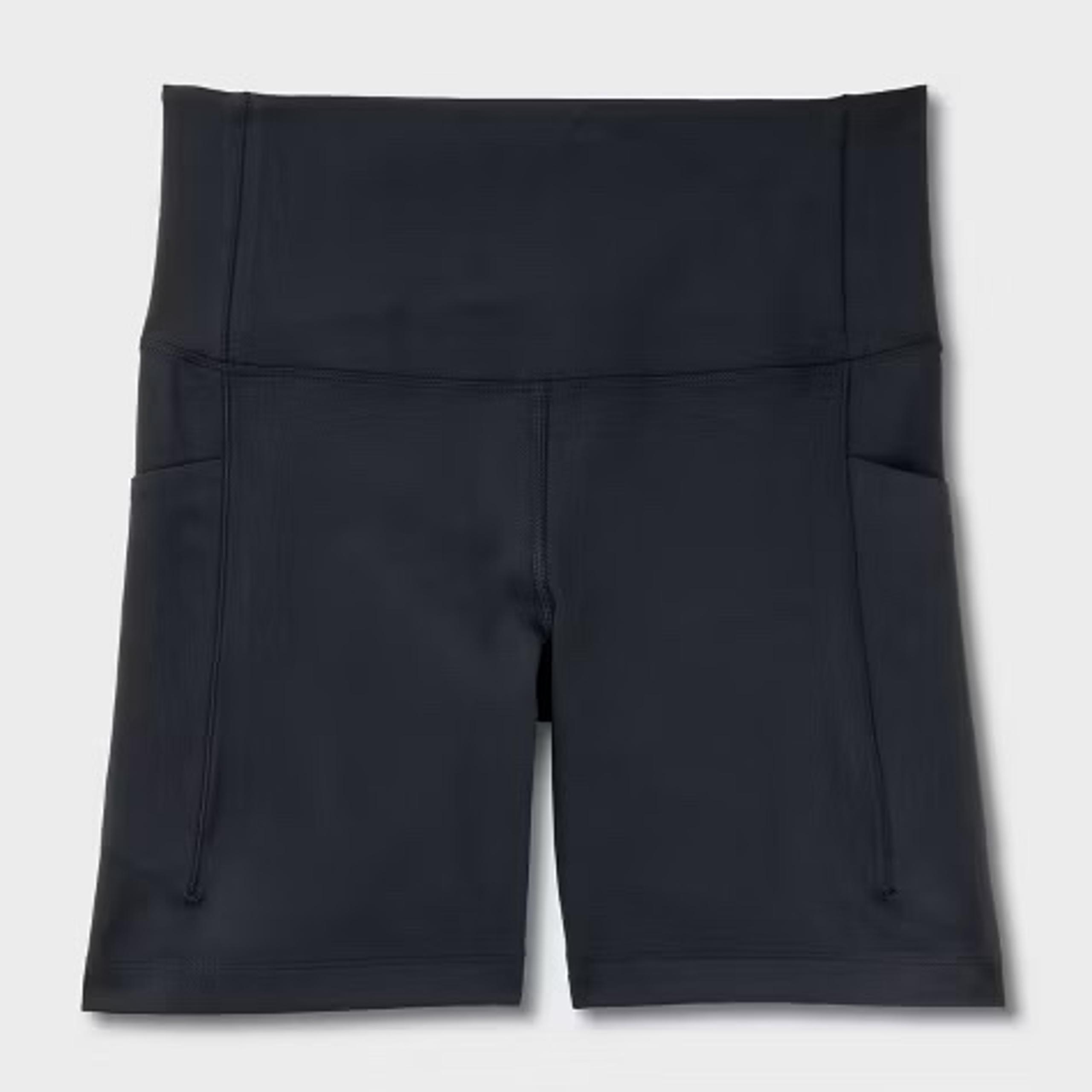 All In Motion 6" Dynamic Flex High-Rise Pocketed Bike Shorts Small Black