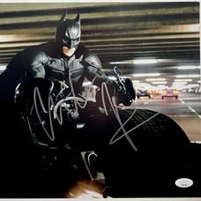 Christian Bale Signed The Dark Knight Rises 11x14 Photo D Autograph JSA COA