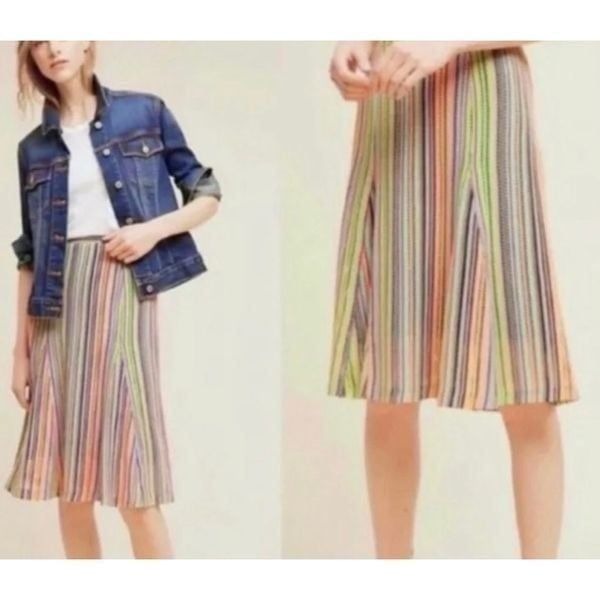 Anthropologie Maeve Arely Multicolor knit skirt size M