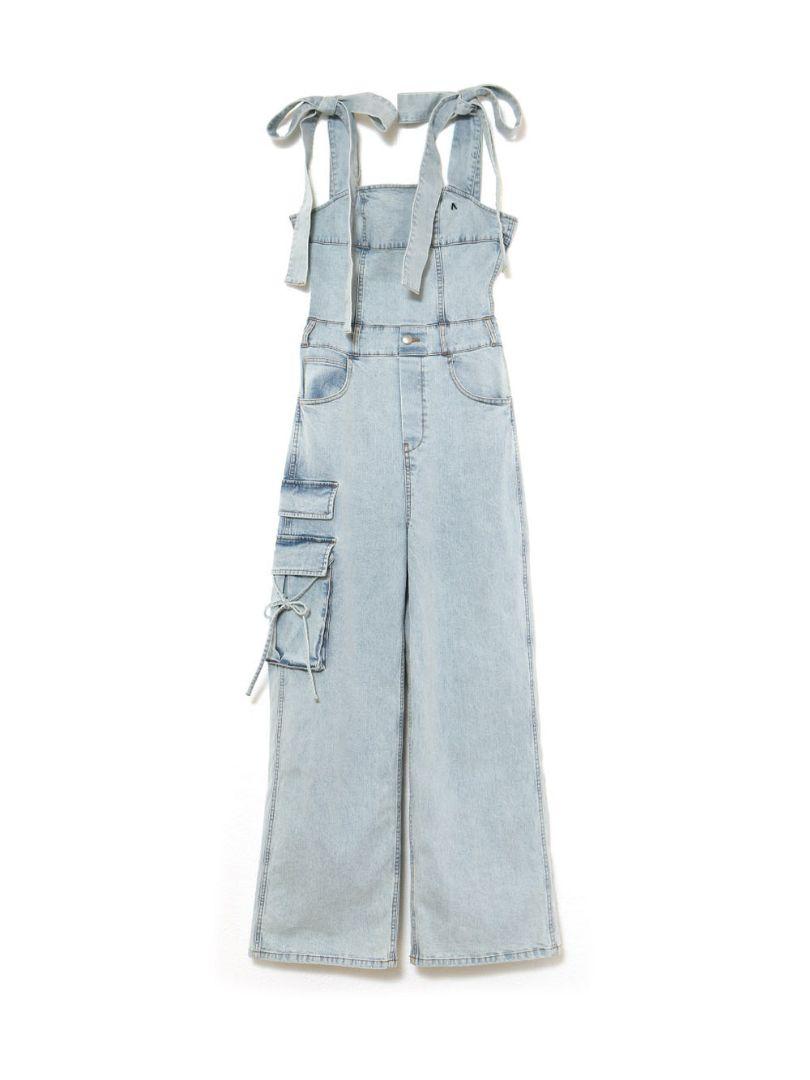 Andmary Nicola ribbon denim allinone 美品 Andmary Nicola Ribbon Denim All-in-one