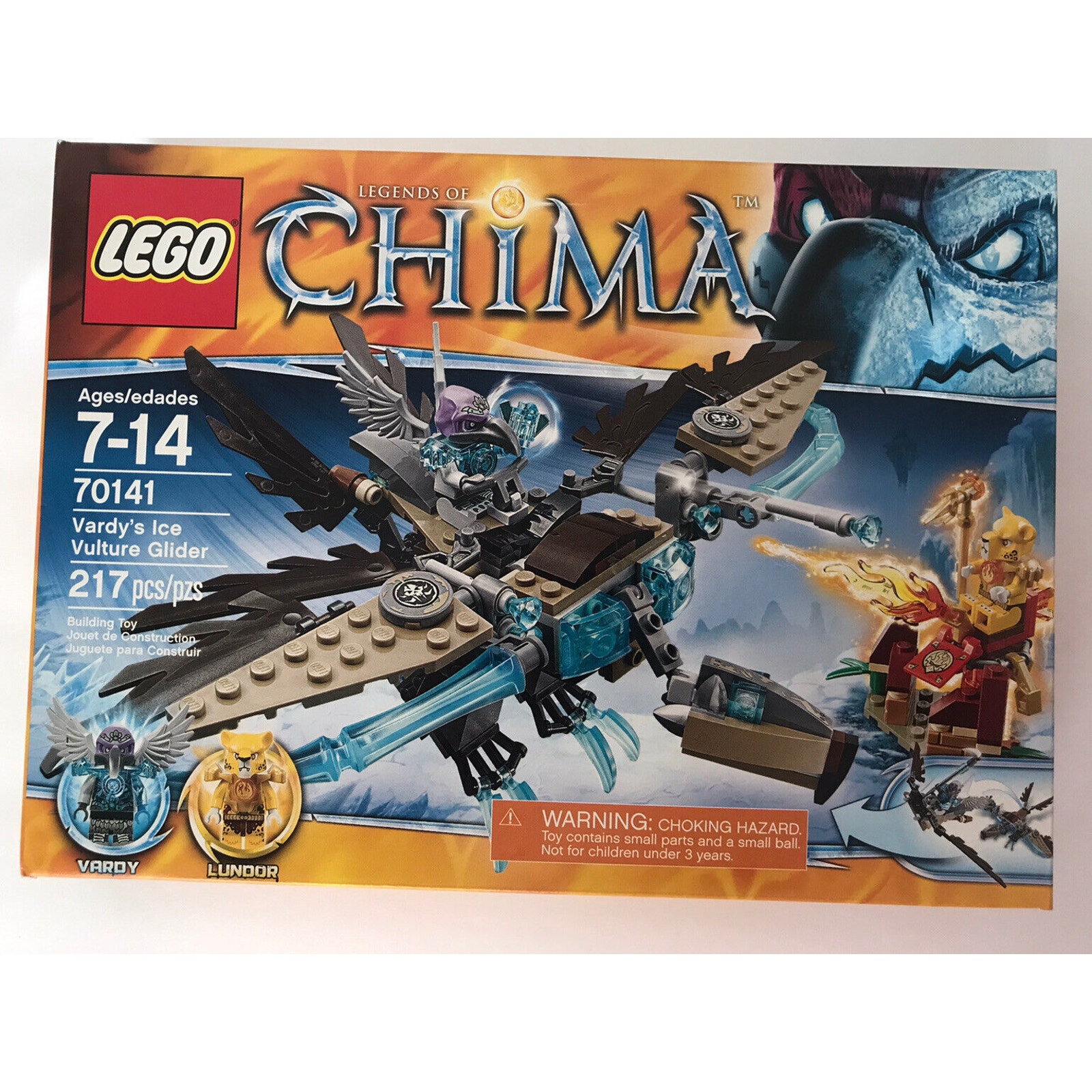 LEGO 70141 Legends of Chima Vardy's Ice Vulture Glider, New In Box RETIRED