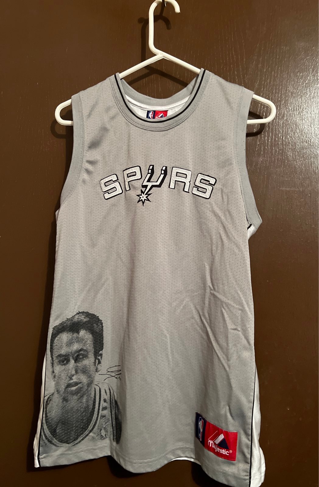 NBA Majestic Youth(18/20) Spurs #20Ginobili SewnJersey