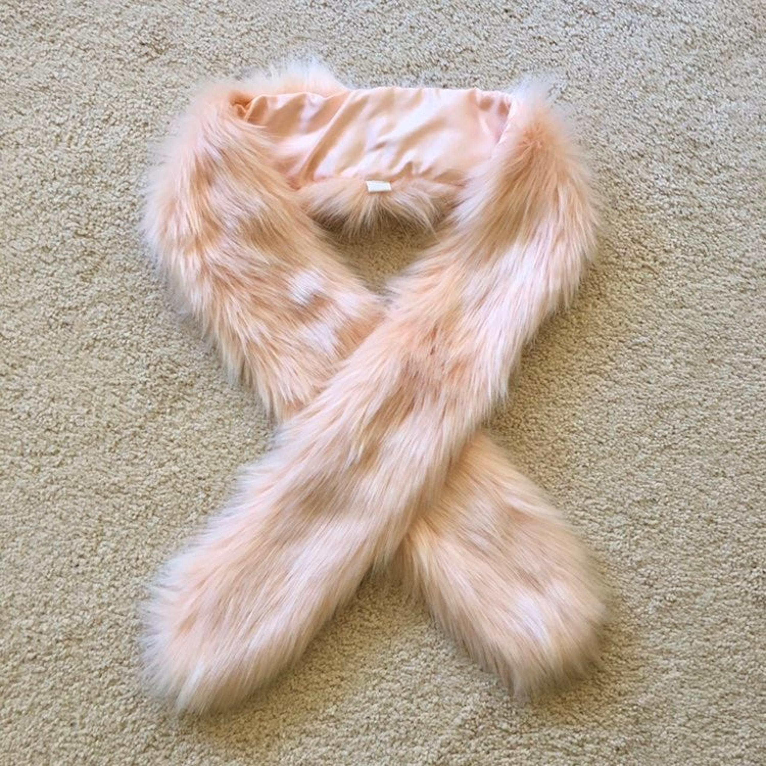 Mossimo Supply Co. Light Pink Faux Fur Scarf
