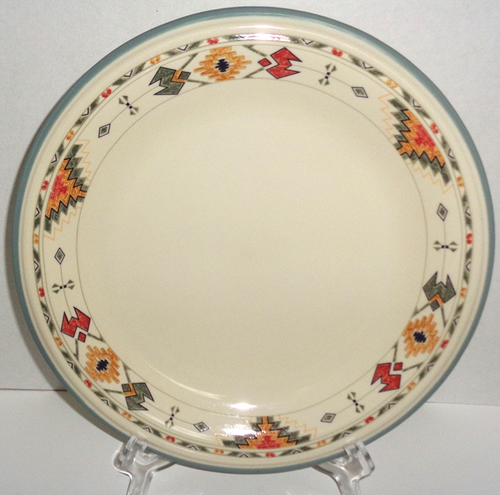 Studio Nova Timberline Platter Chop Plate 12 Southwestern Aztec Stoneware