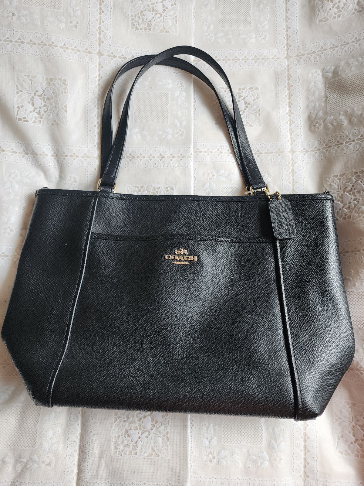 Vintage Pre-Owned Leather Coach Tote
