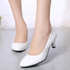 Beige Short Heels for Women